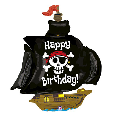 [GRABO]해적선 생일호일풍선(46인치)